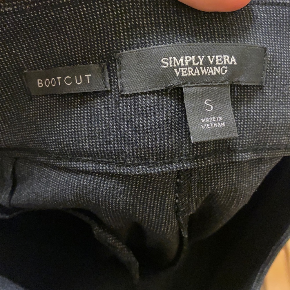 Vera Wang black bootcut formal pants